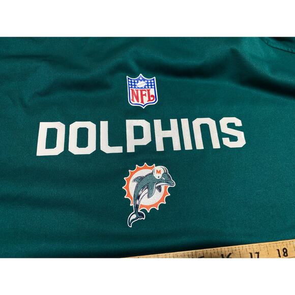 Vtg Maimi Dolphins NFL 90's Old Logo Rebook  Men's 3XL Tall Long Sleeve 35x28 - Picture 5 of 9